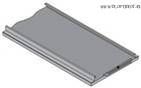 Кассетный потолок Tegular AP300*1200 A6/90°/Т-24 металлик матовый А906 rus Эконом перф. с акуст.