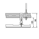 Металлическая панель CLIP-IN Metal Q-Clip F  с фаской Перфорация Rg 0501 600x300x33 мм   арт.BP4958M6C1