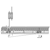 Металлическая панель LAY-IN Metal Перфорация Rg 2516 с В15  Axal Vector 300x600x24 арт.BP2579M6G5